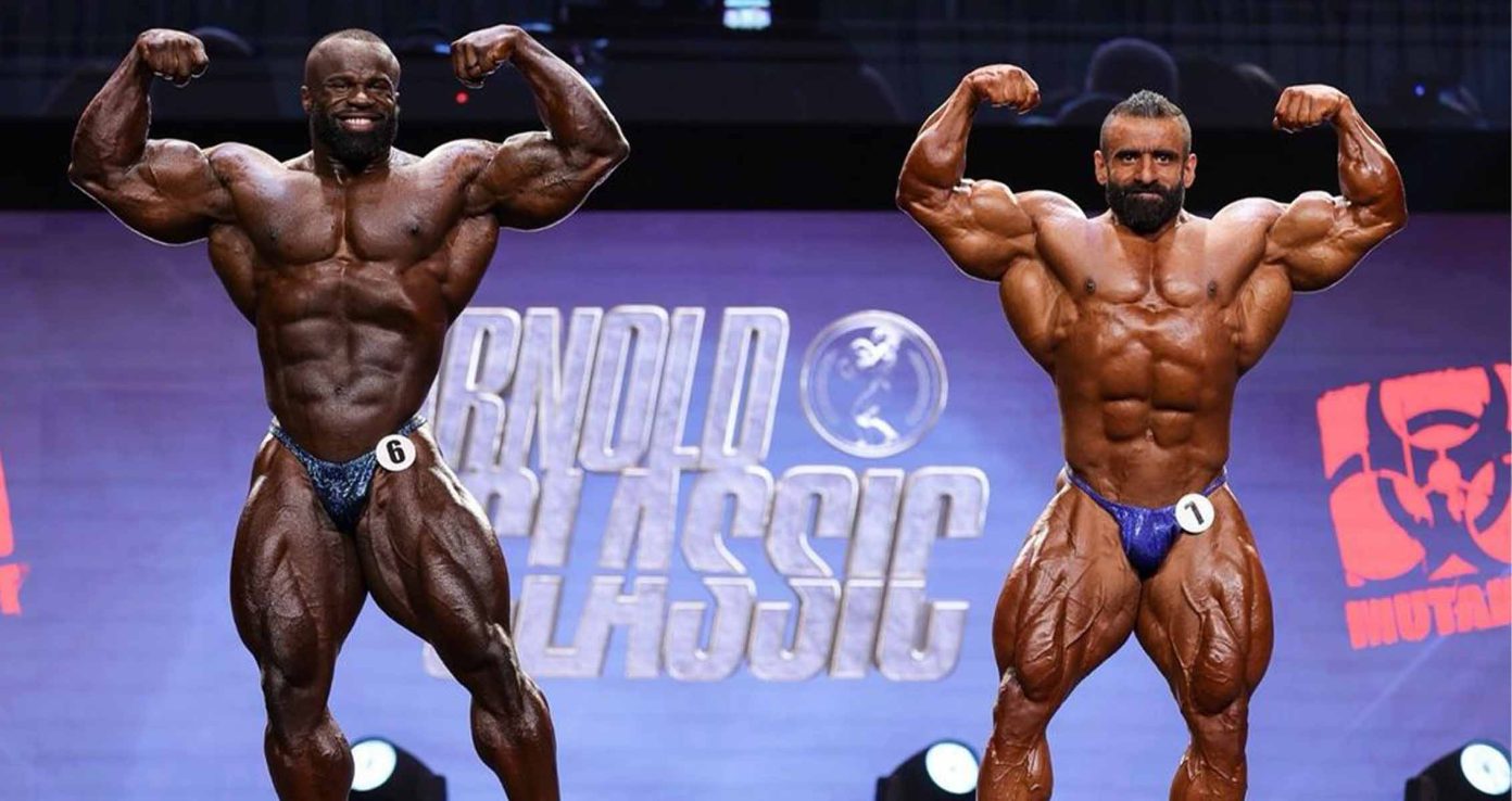 Mens open bodybuilding prejudging at 2023 Mr. Olympia